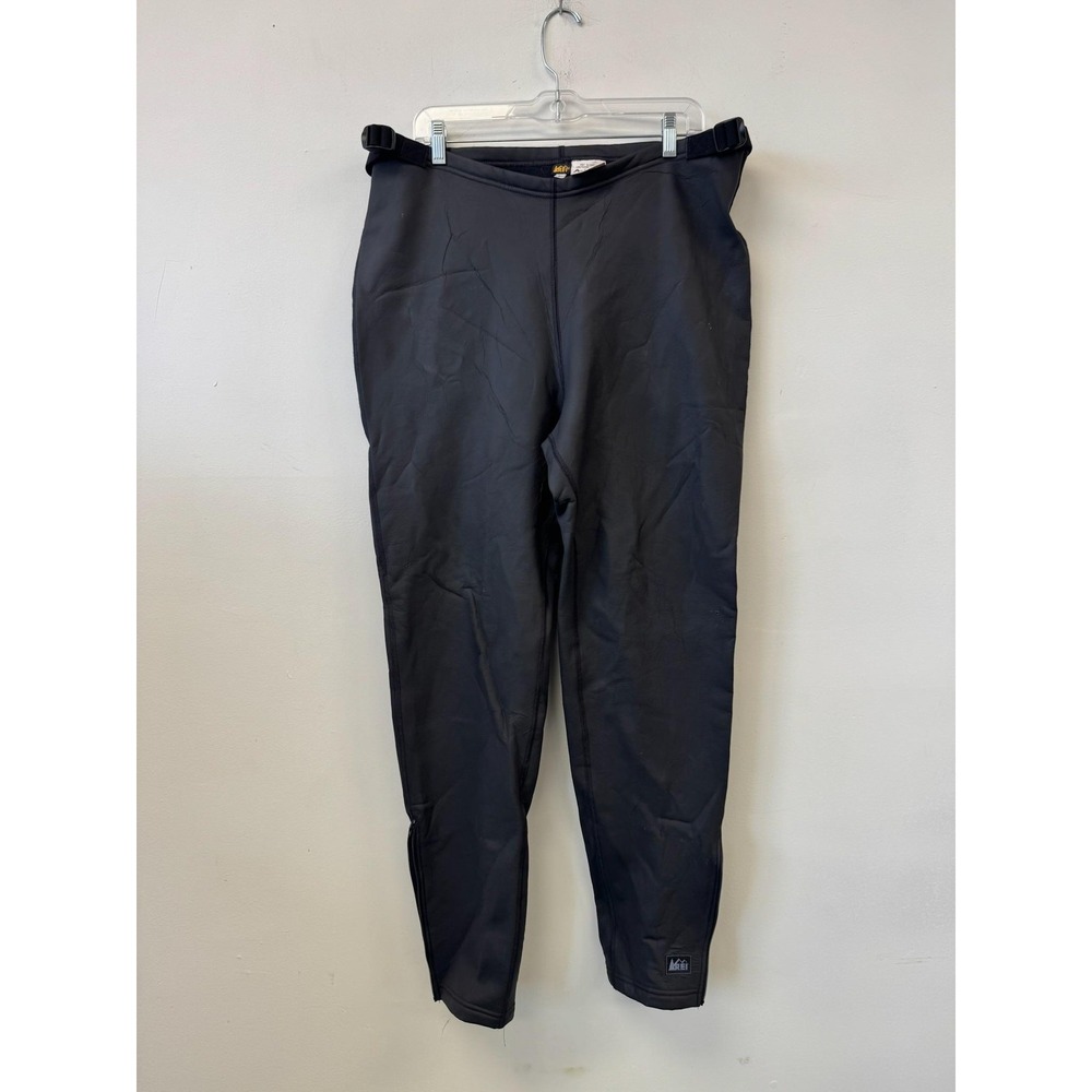 VTG REI Snow Pants Mens Large 36x31 Black Insulated Softshell Adjustable Ski